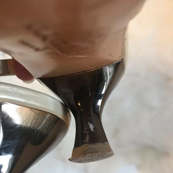 Ferragamo Slingback Leather Sandals Square Toe 6.5